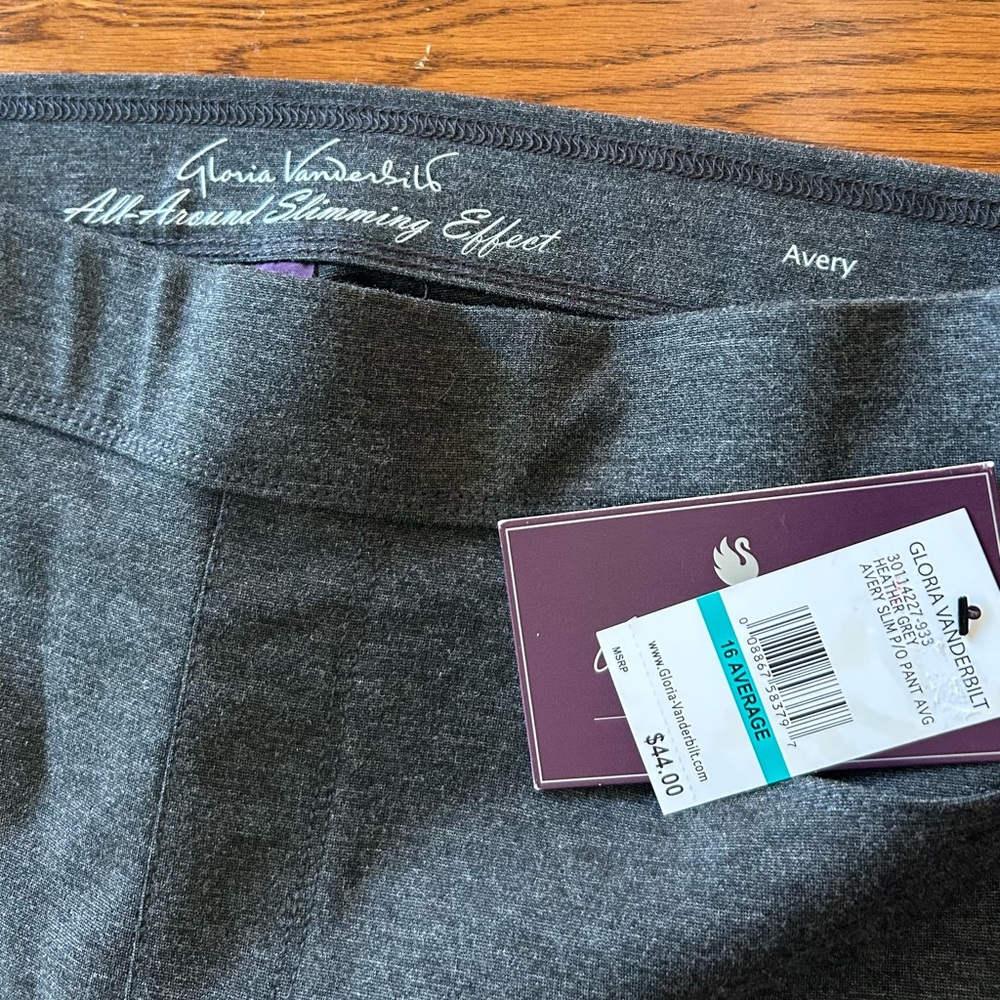 Gloria Vanderbilt Charcoal Pants